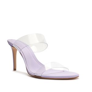 SCHUTZ Lilac Clear Strap Stiletto Sandal